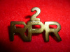2 / RPR (South African Railway Pioneer Regt.) Boer War Sheet Brass Title